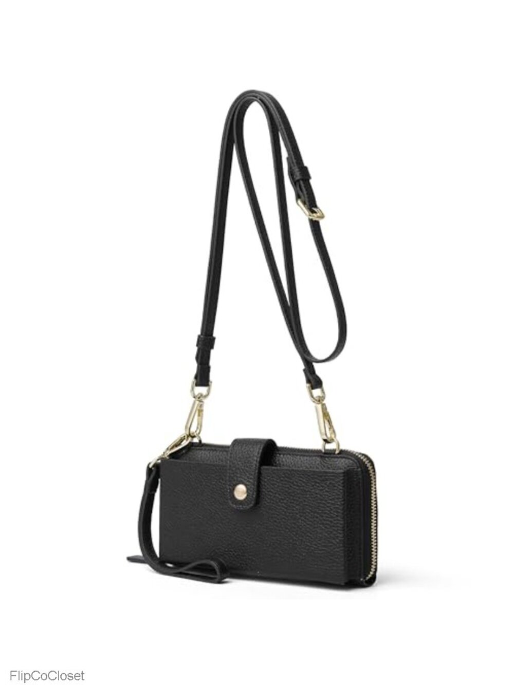 Genuine Leather RFID Crossbody Wristlet Wallet Phone Purse